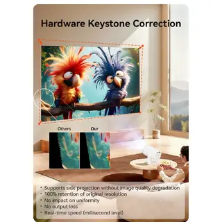 TURN1 hardware keystone correction demonstration
